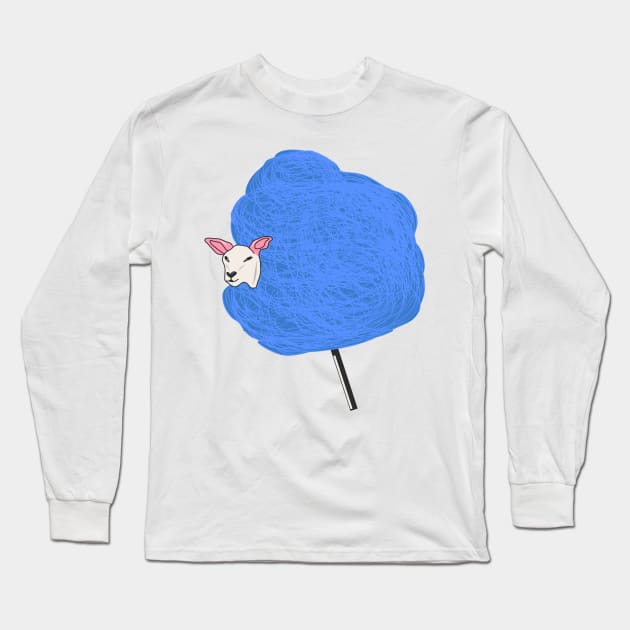 Lamb cotton candy Long Sleeve T-Shirt by Sshirart